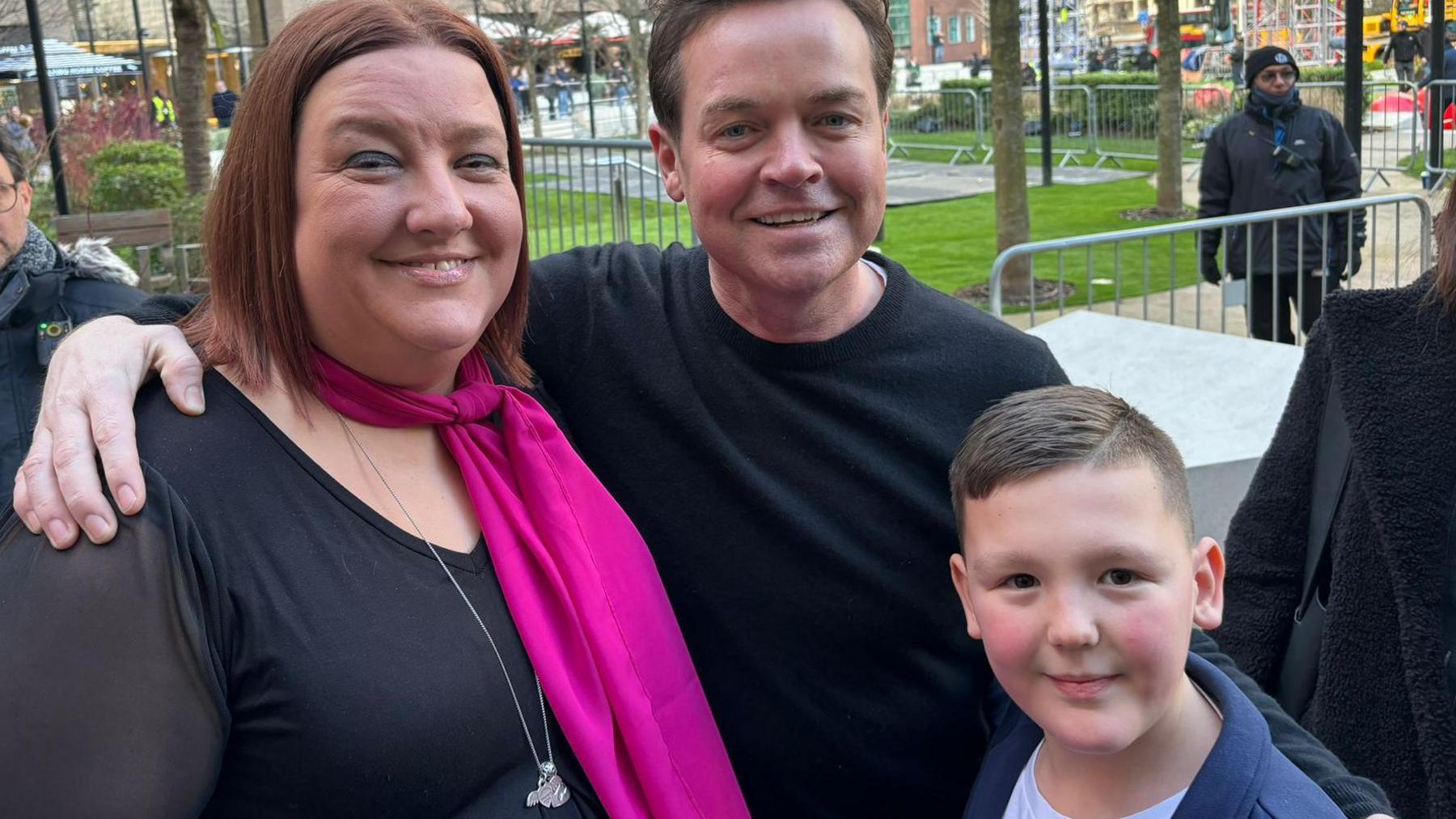 Sharratt family with Stephen Mulhern