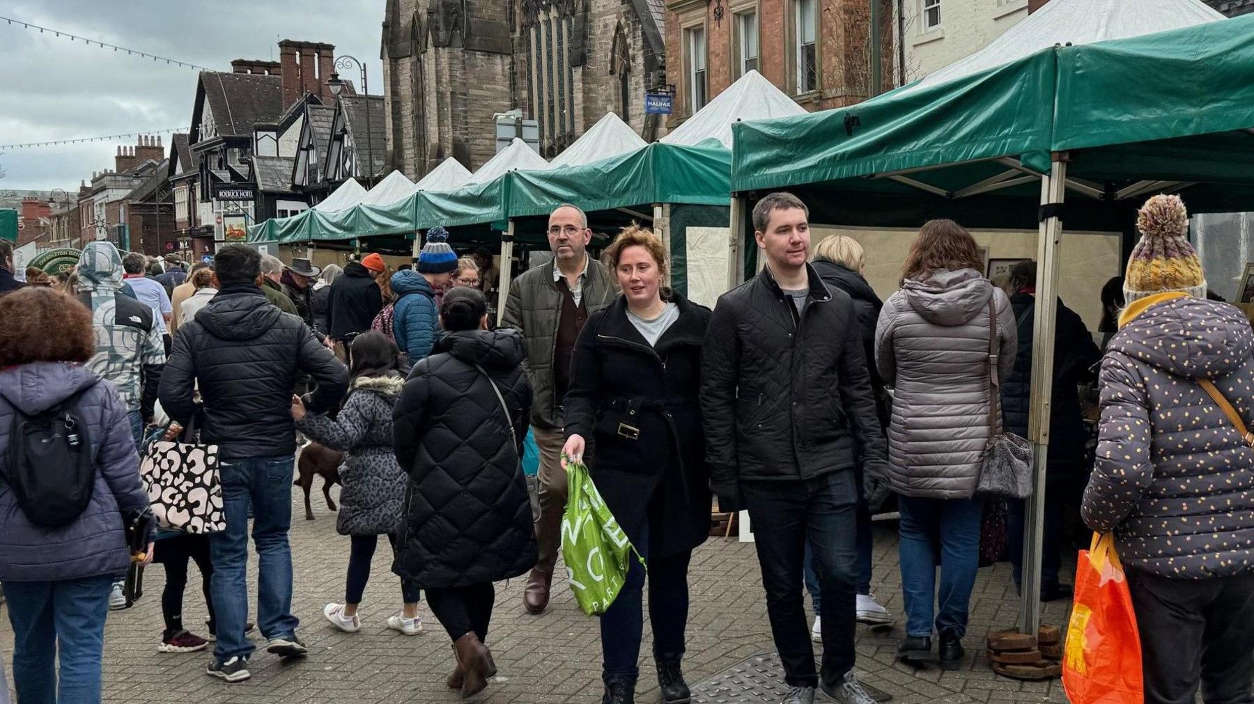 An outdoor market