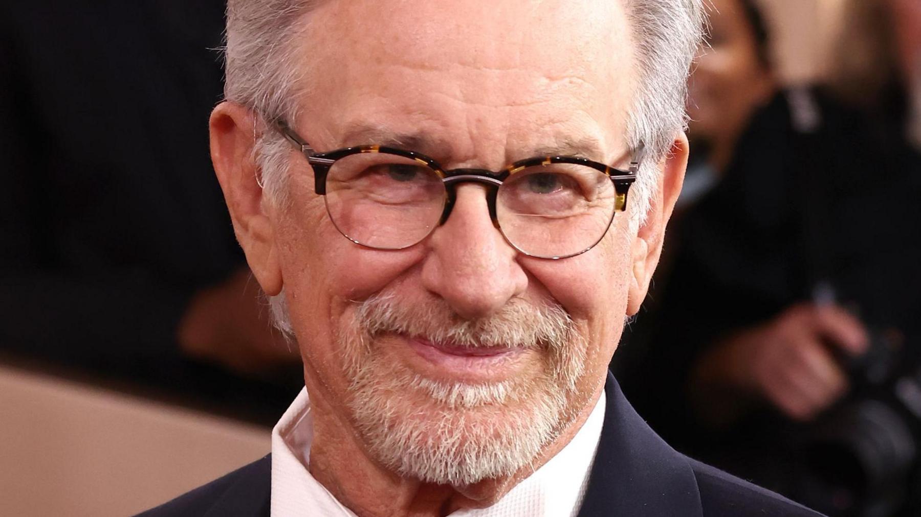 A close up of Steven Spielberg