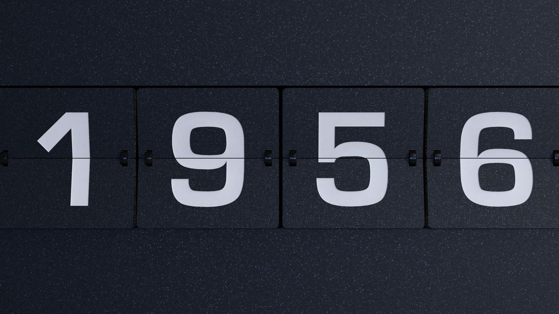 1956 on flip board