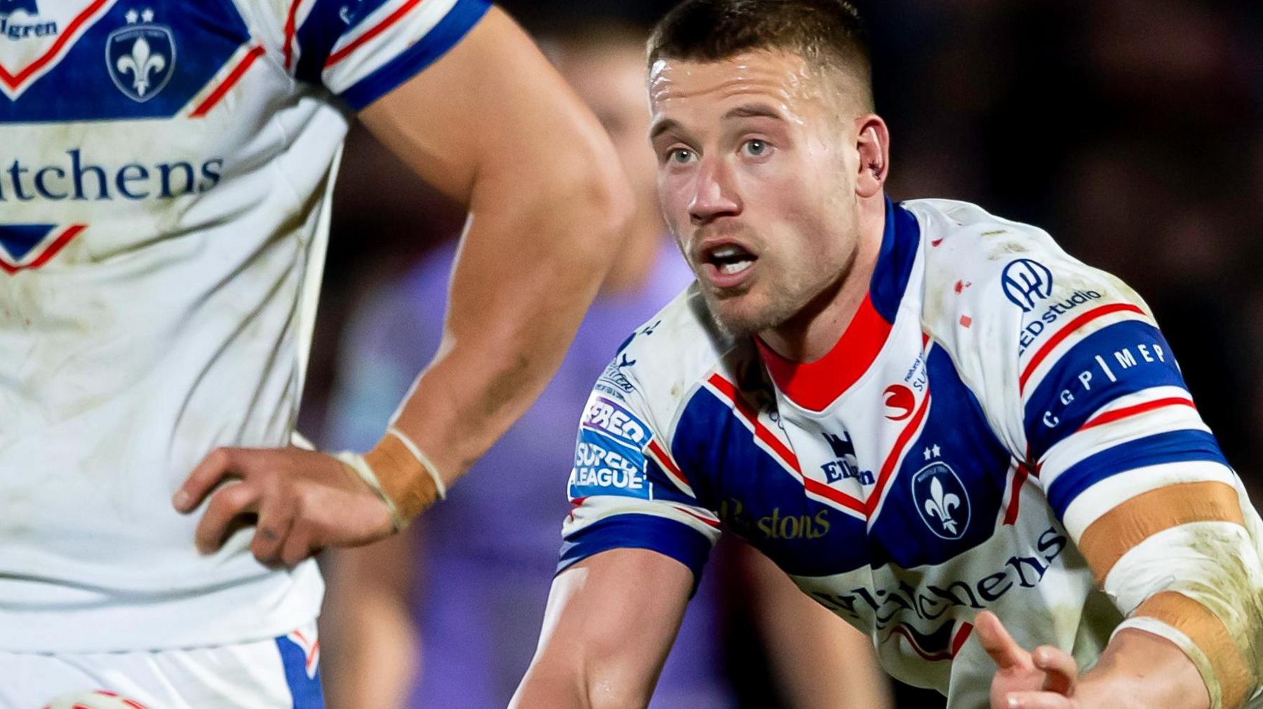 Thomas Doyle in action for Wakefield Trinity