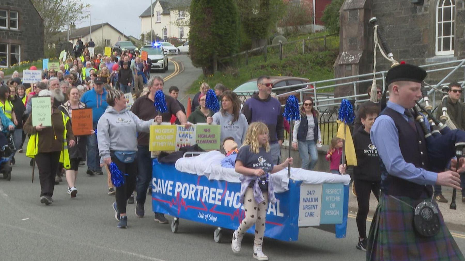 Protest in Portree