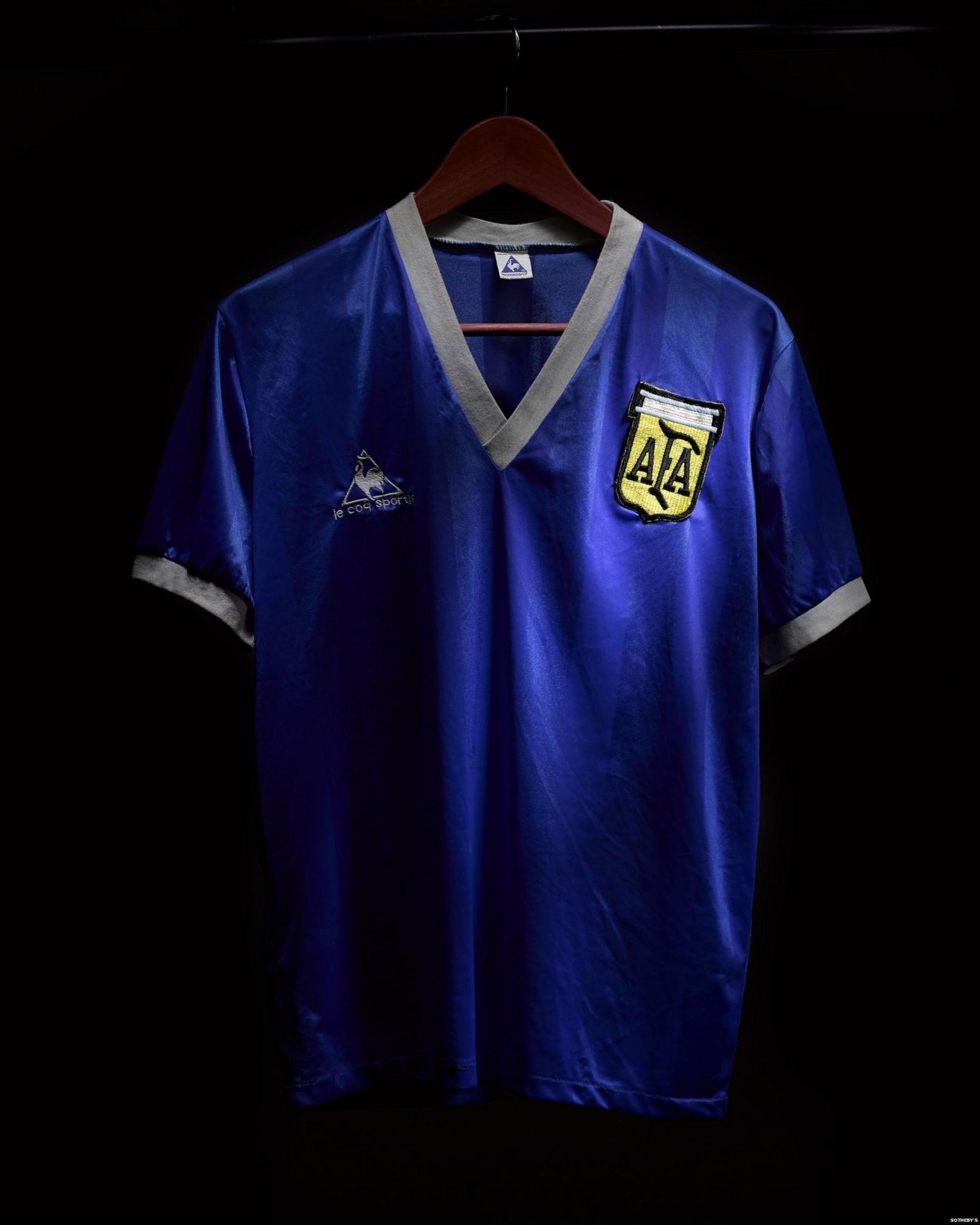 Diego Maradona's famous number 10 shirt