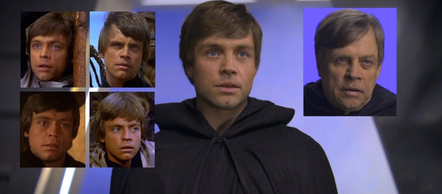 De-ageing Luke Skywalker.