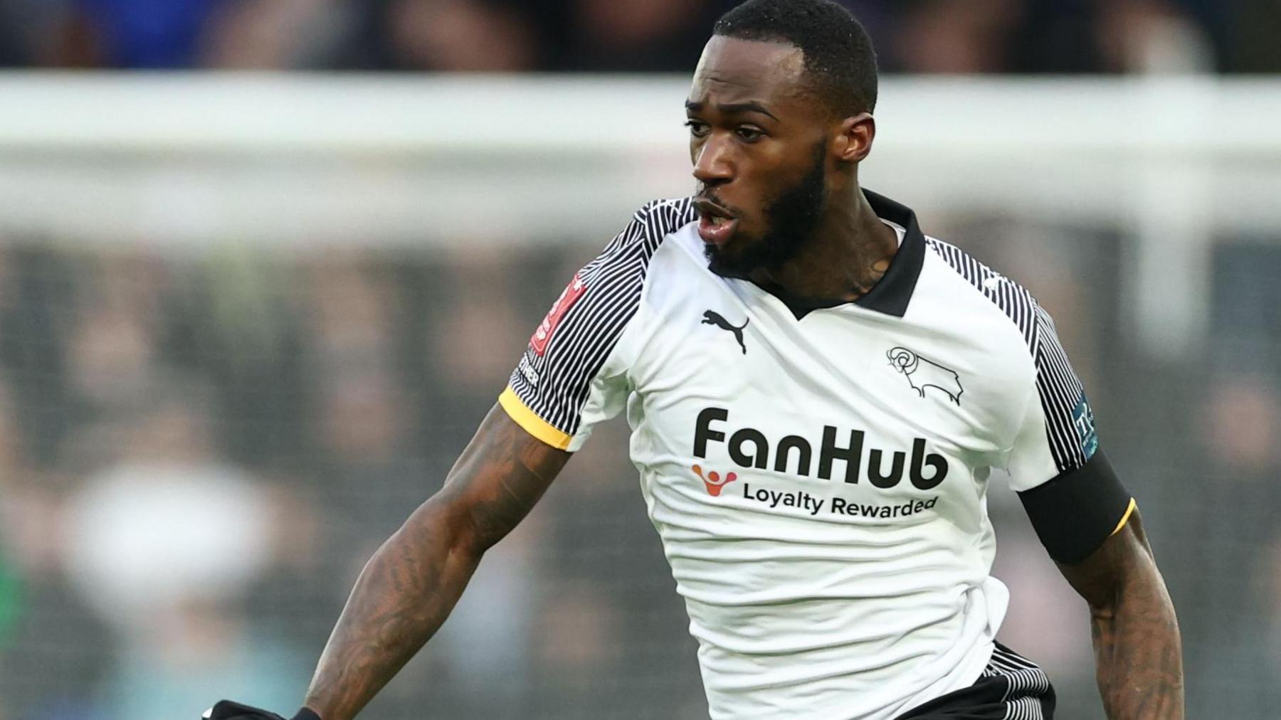 Corey Blackett-Taylor in action for Derby County