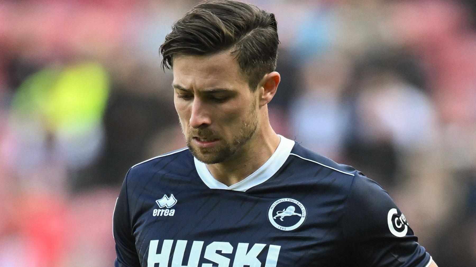 Ryan Leonard on the field during a game for Millwall