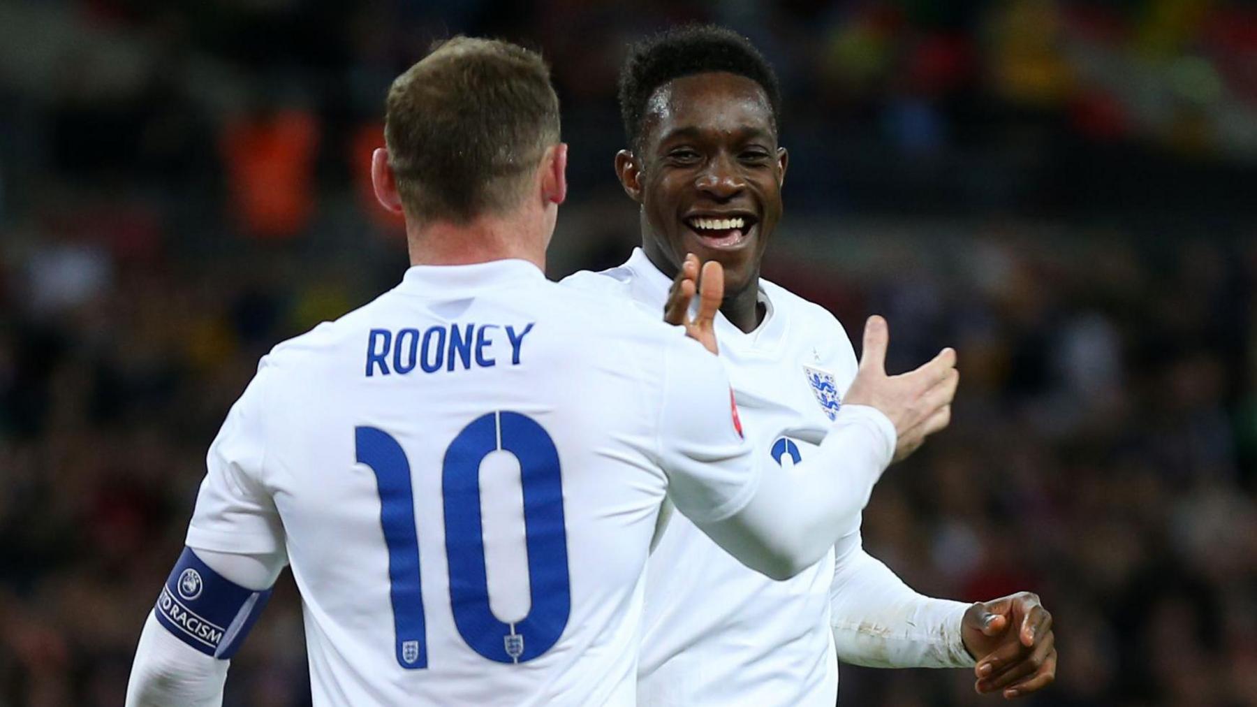 Danny Welbeck and Wayne Rooney