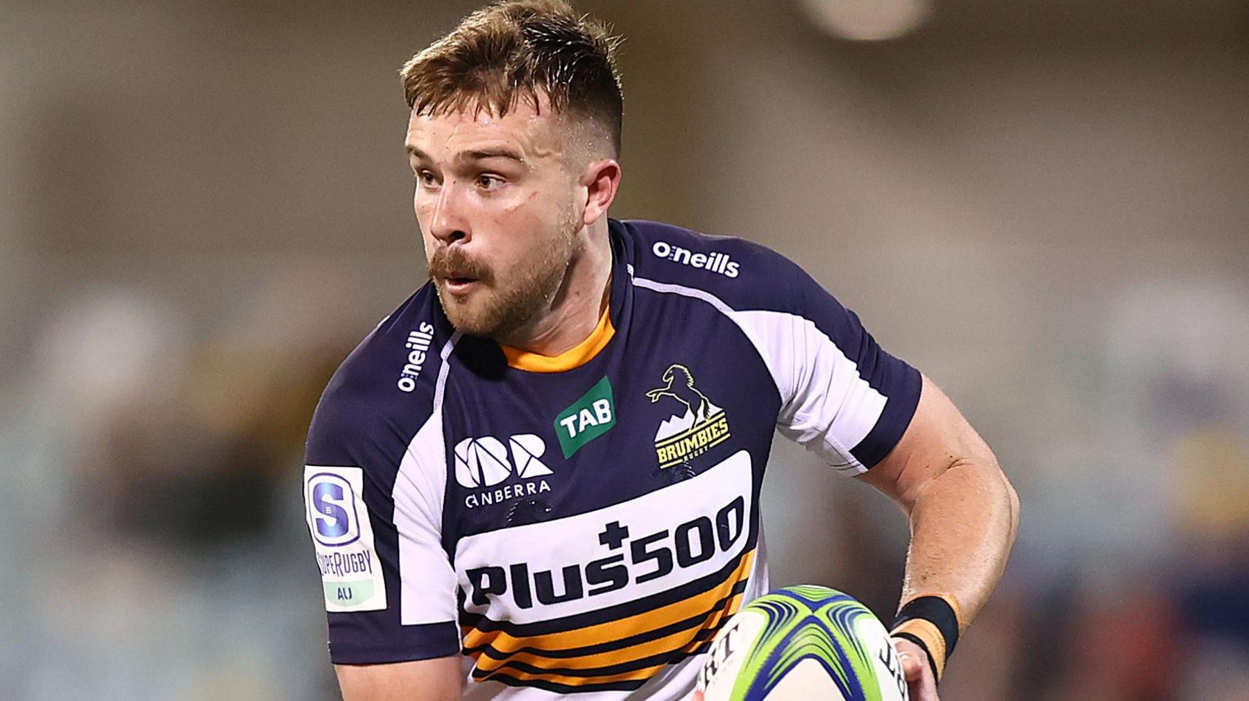 Mack Hansen playing for the Brumbies