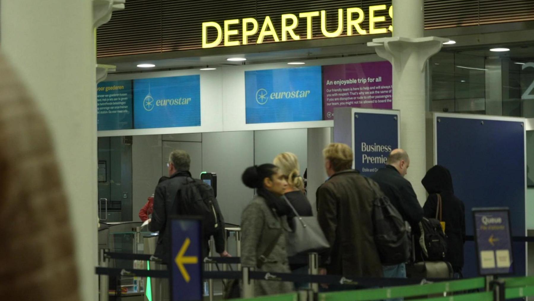 Eurostar's current departures area