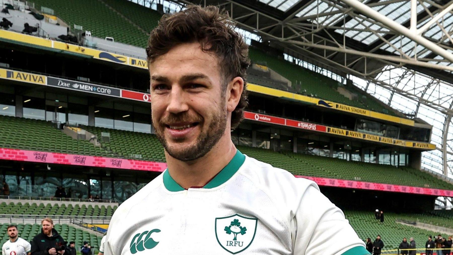 Caelan Doris pictured at the captain's run