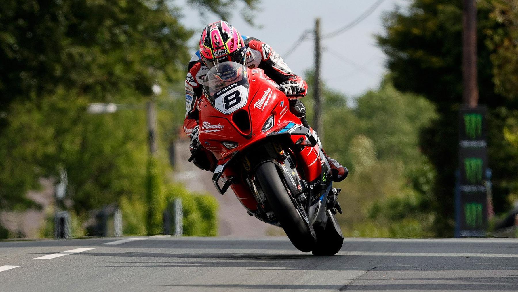 Davey Todd in action at the Isle of Man TT