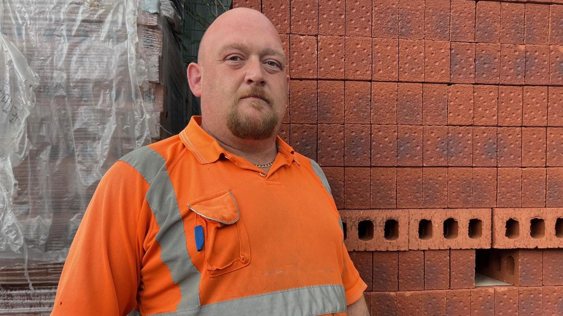 Delivery driver David Arnold in Grimsby 