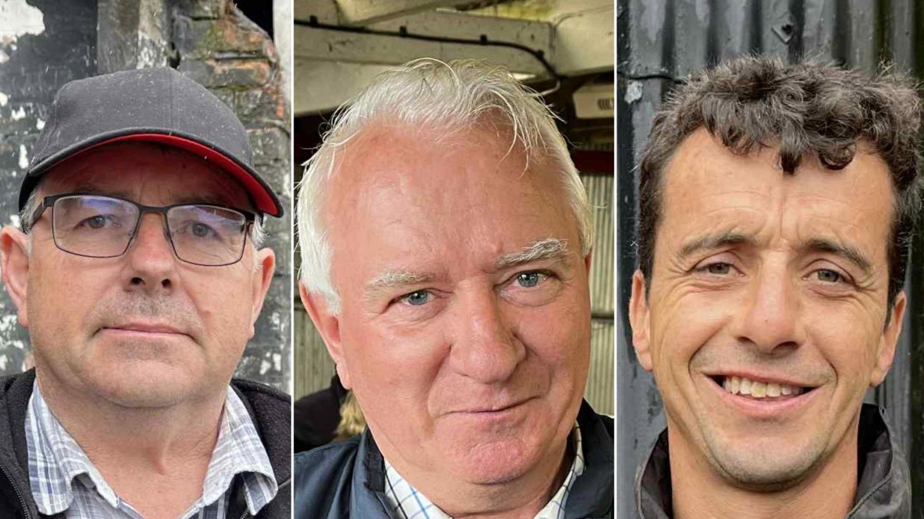 Elwyn Evans, Angus Lisk a Owen Rowlands