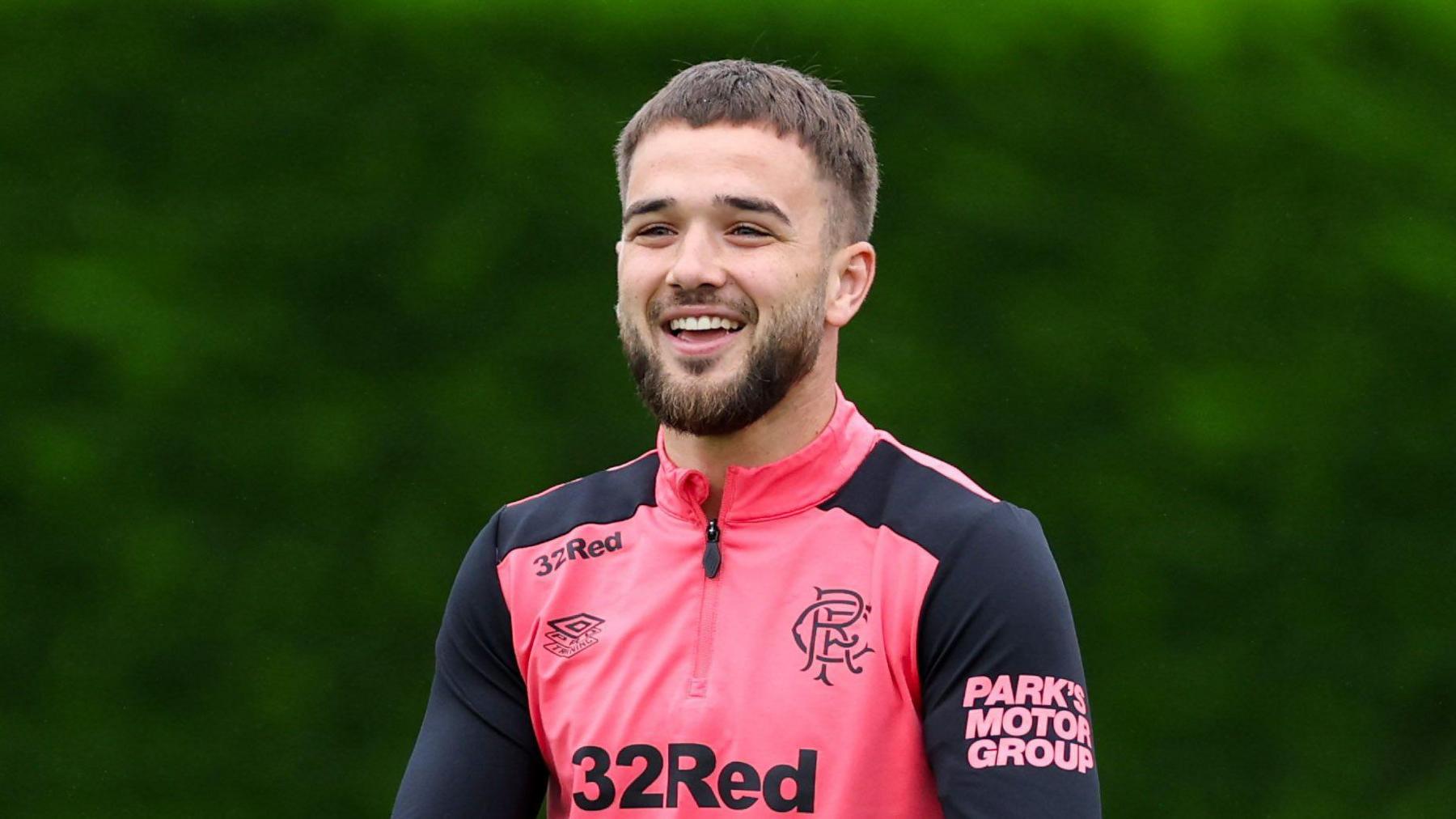 Nico Raskin in Rangers training