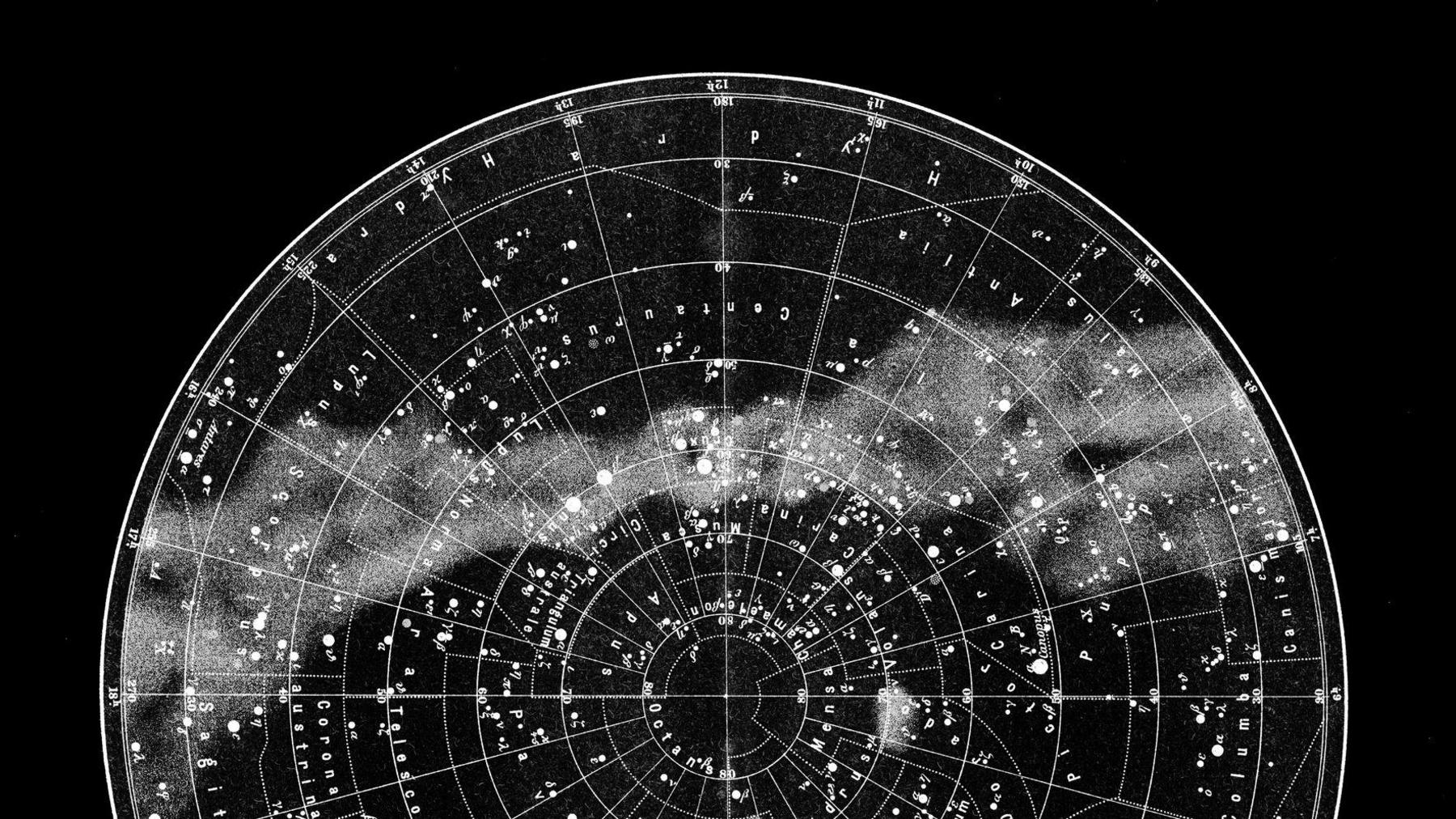 Southern Sky Star Map