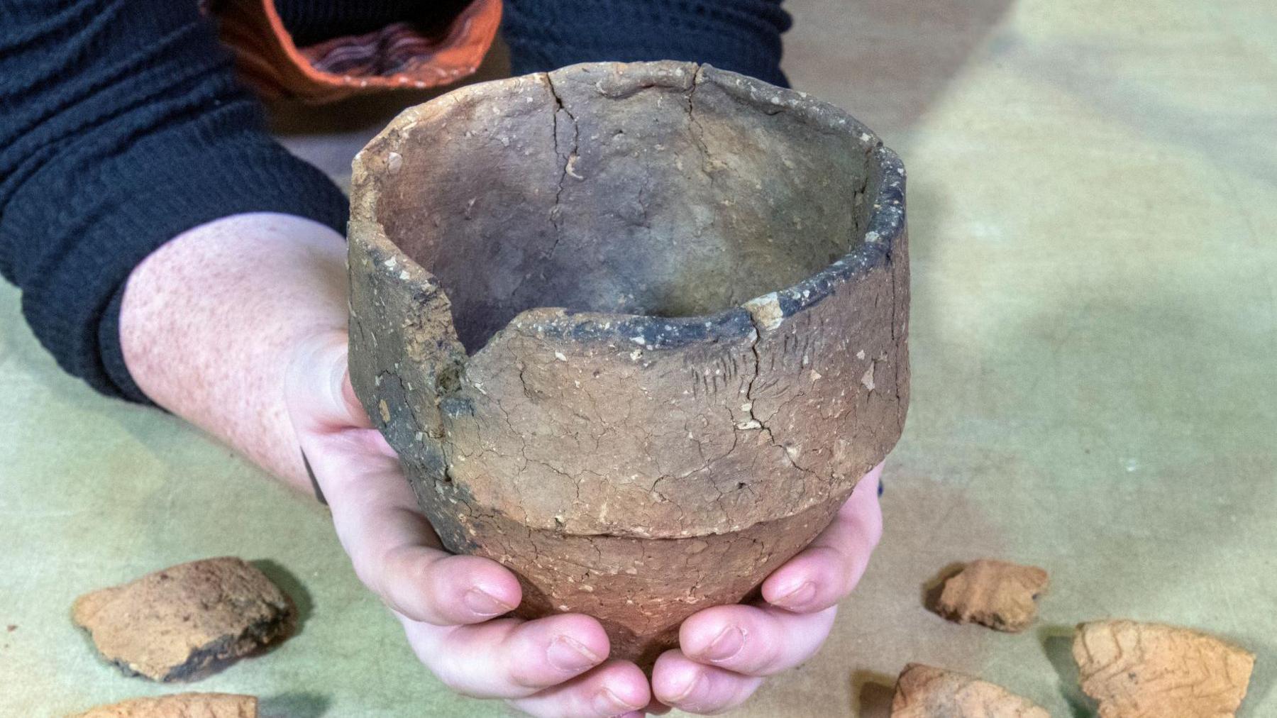 Bronze Age burial urn