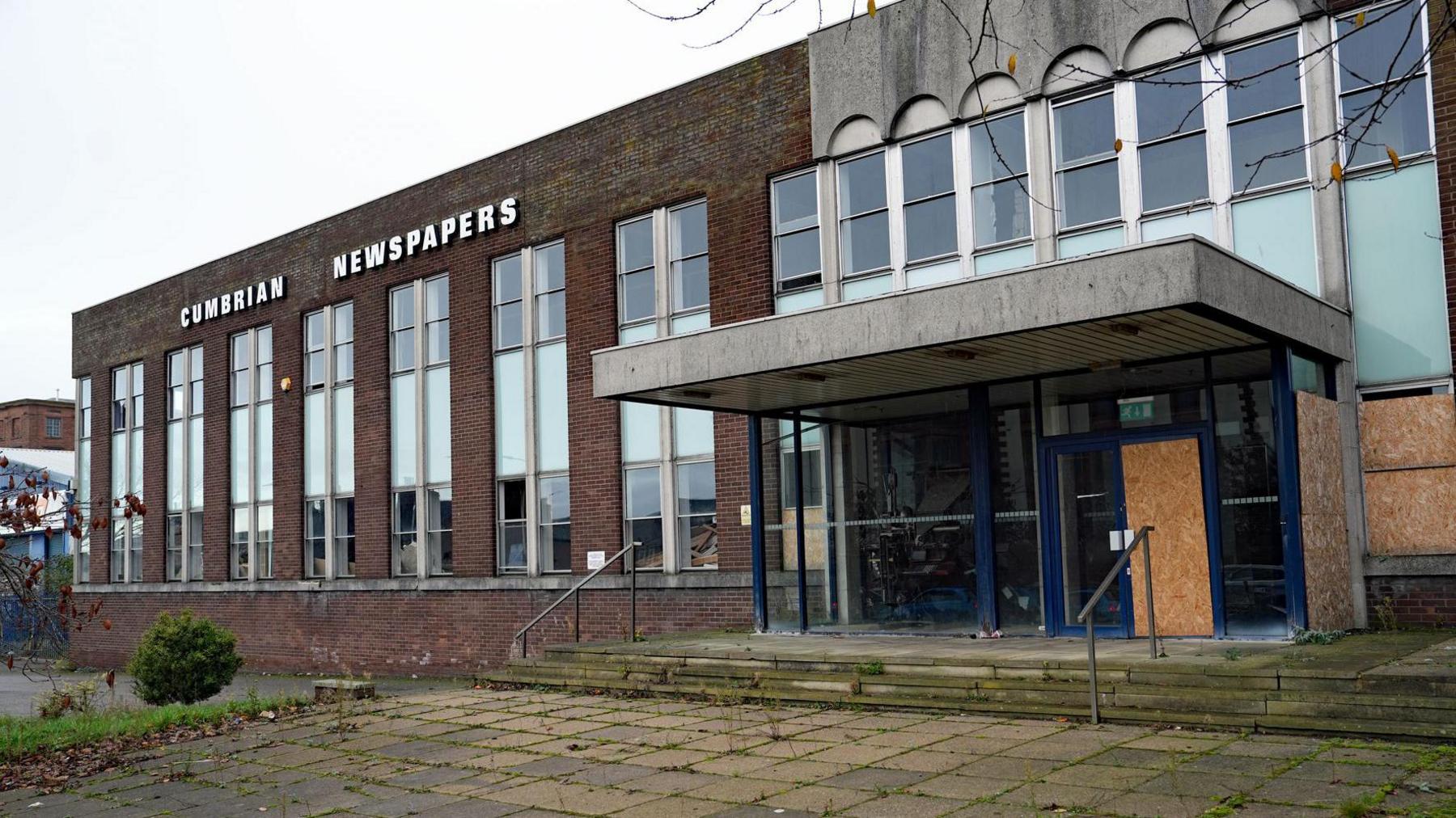 A general view of Newspaper House before its demolition