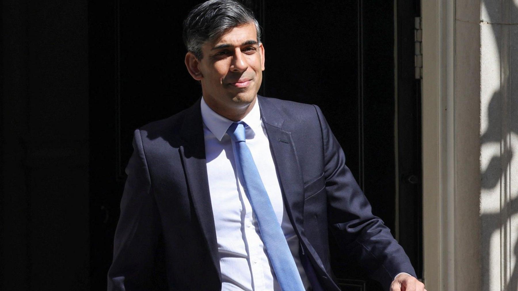 Prime Minister Rishi Sunak leaving 10 Downing Street