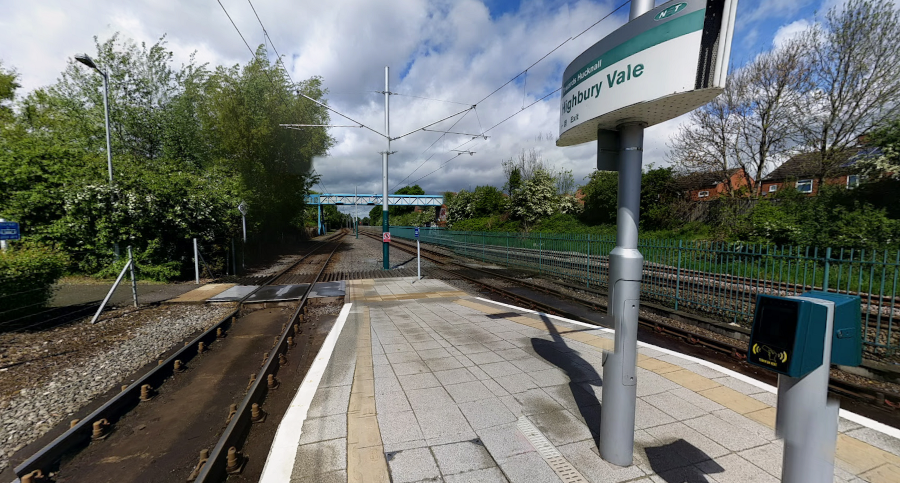 Highbury Vale tram stop in Basford