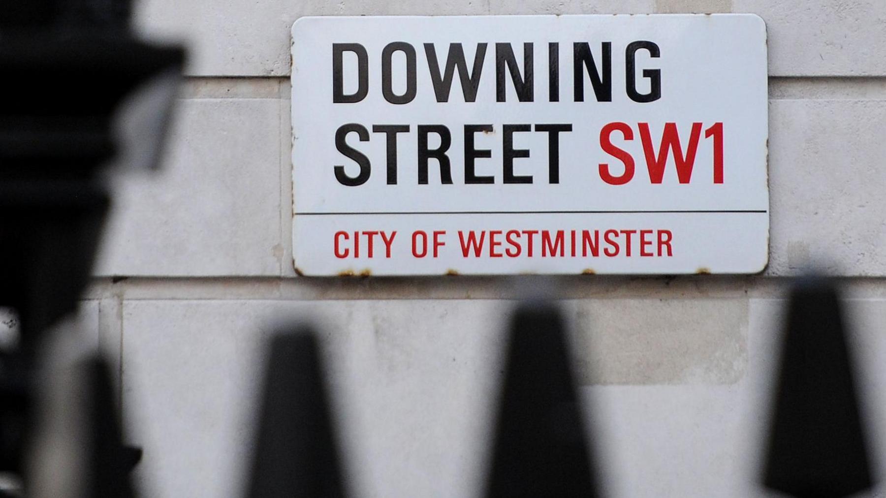 Downing Street sign