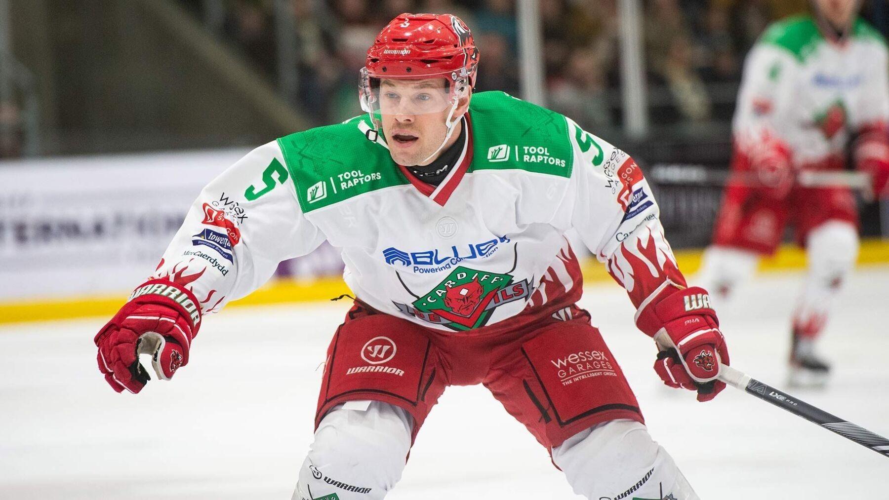 Ben Davies in action for Cardiff Devils