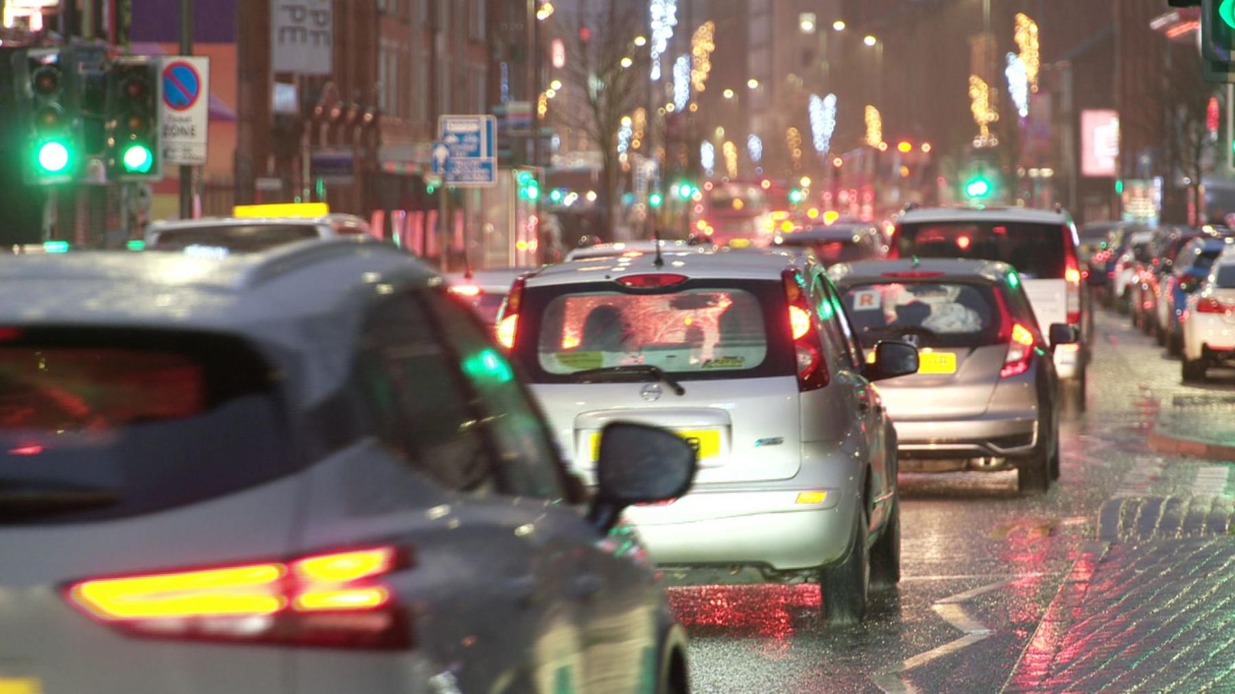 Cars in Belfast city centre