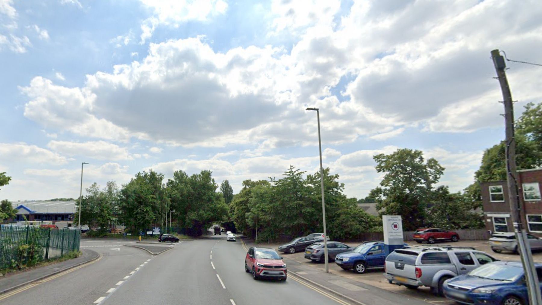 The junction of Coombs Road and Amber Way