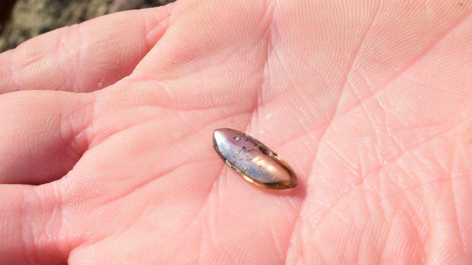Hand with the brown diamond on it