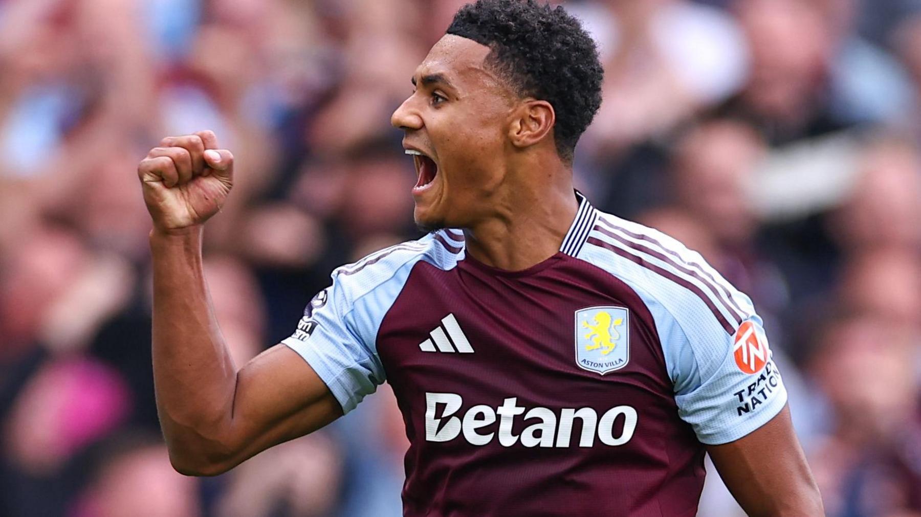 Ollie Watkins celebrates goal