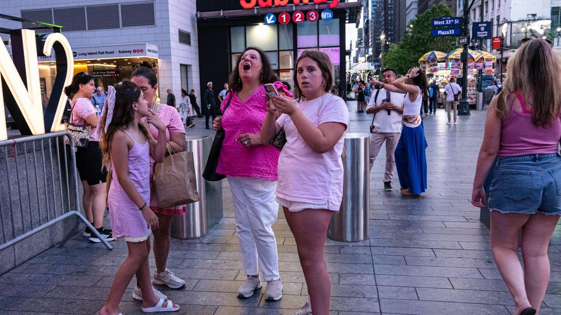 Onlookers react to the wedding announcement