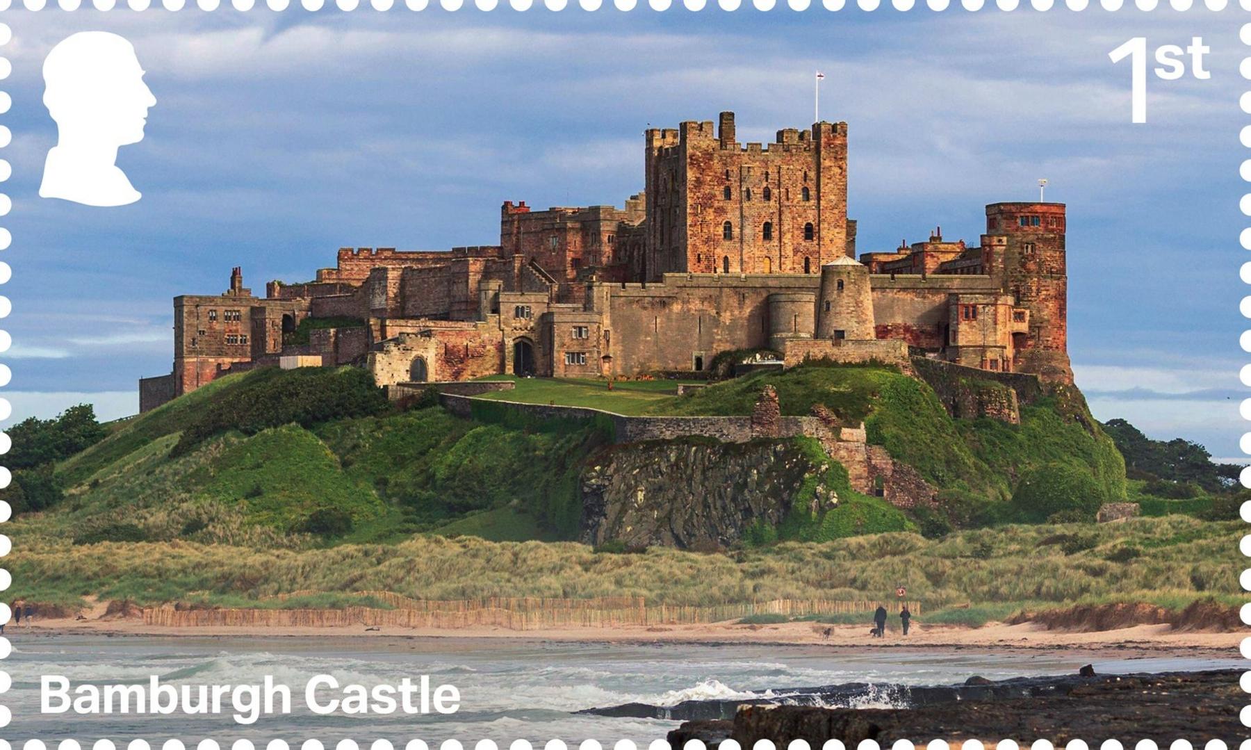 Bamburgh castle - in Northumberland, England.