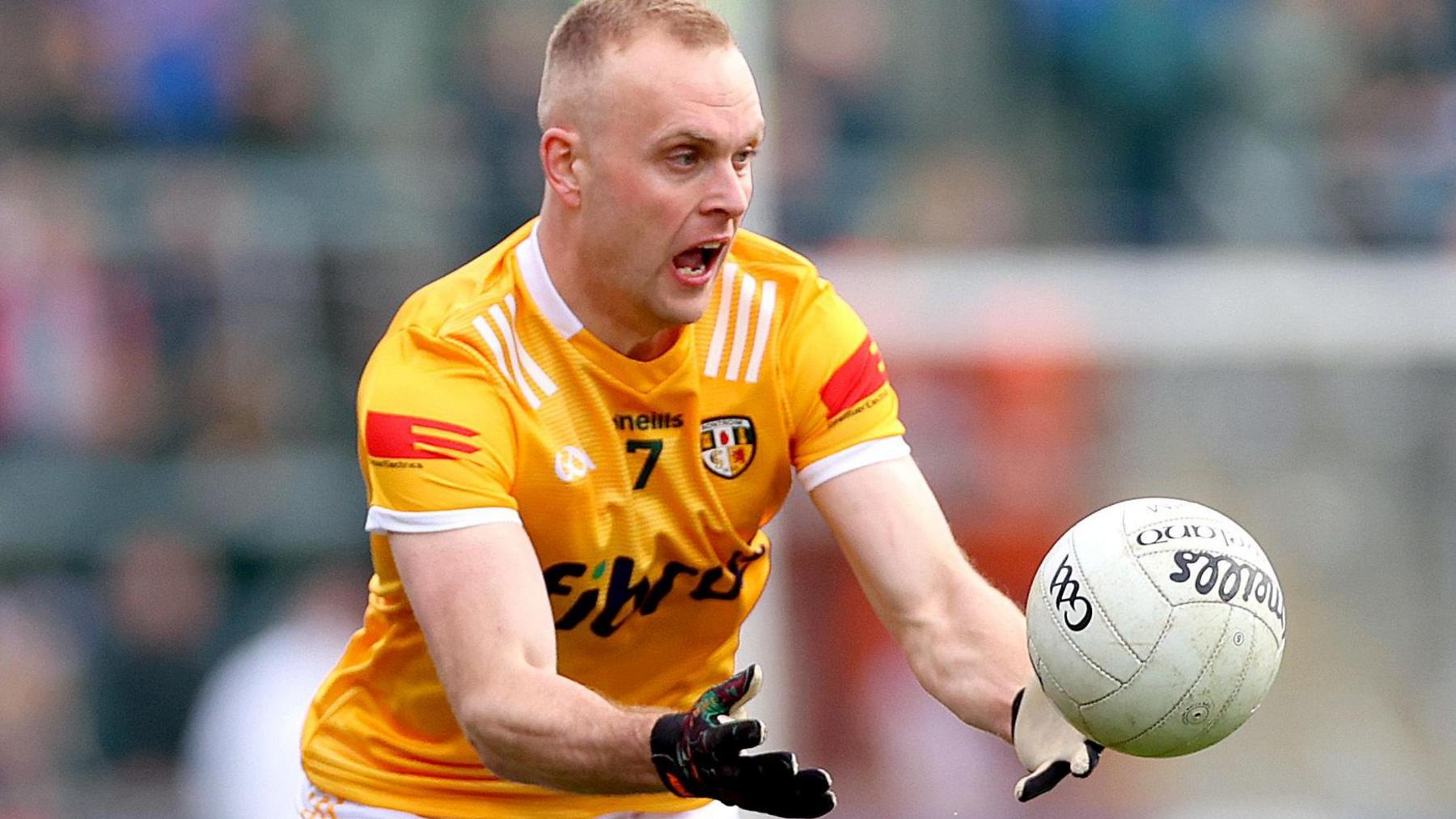 Marc Jordan was among Antrim's goal-scorers at Corrigan Park