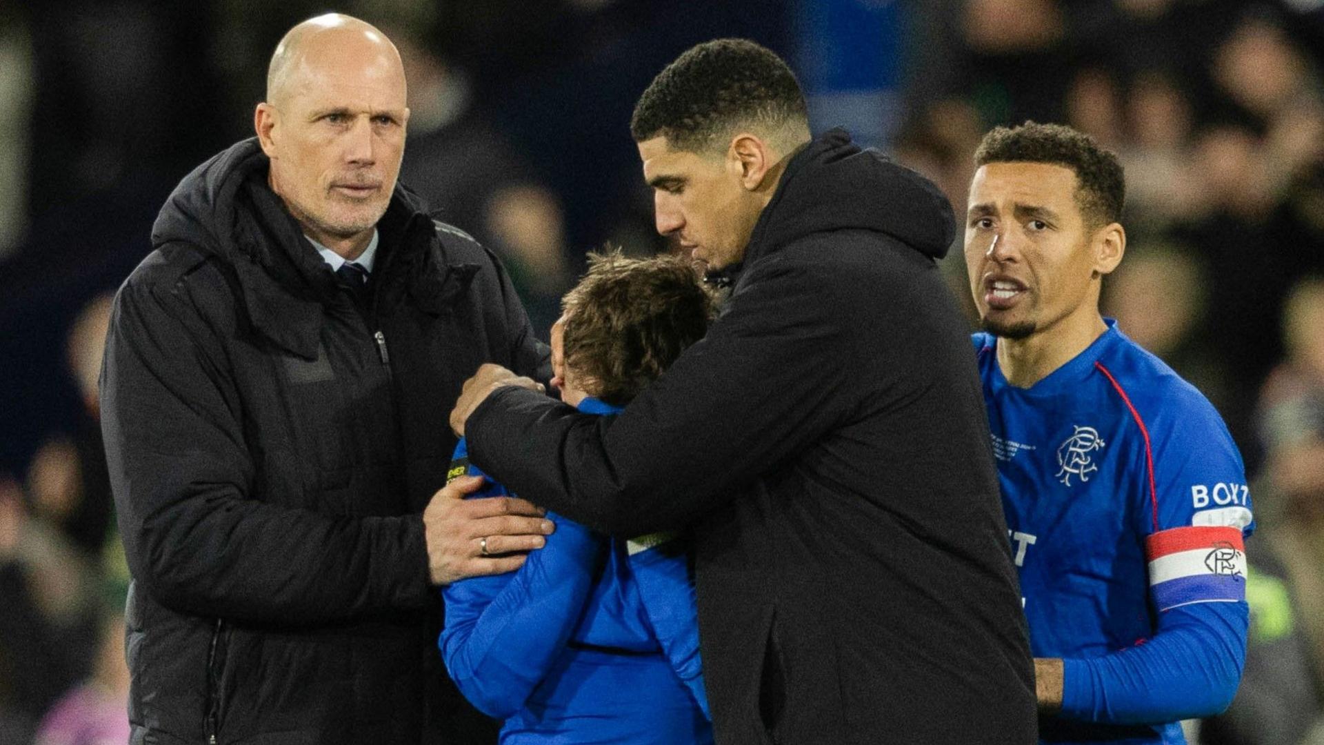 Philippe Clement and his Rangers players