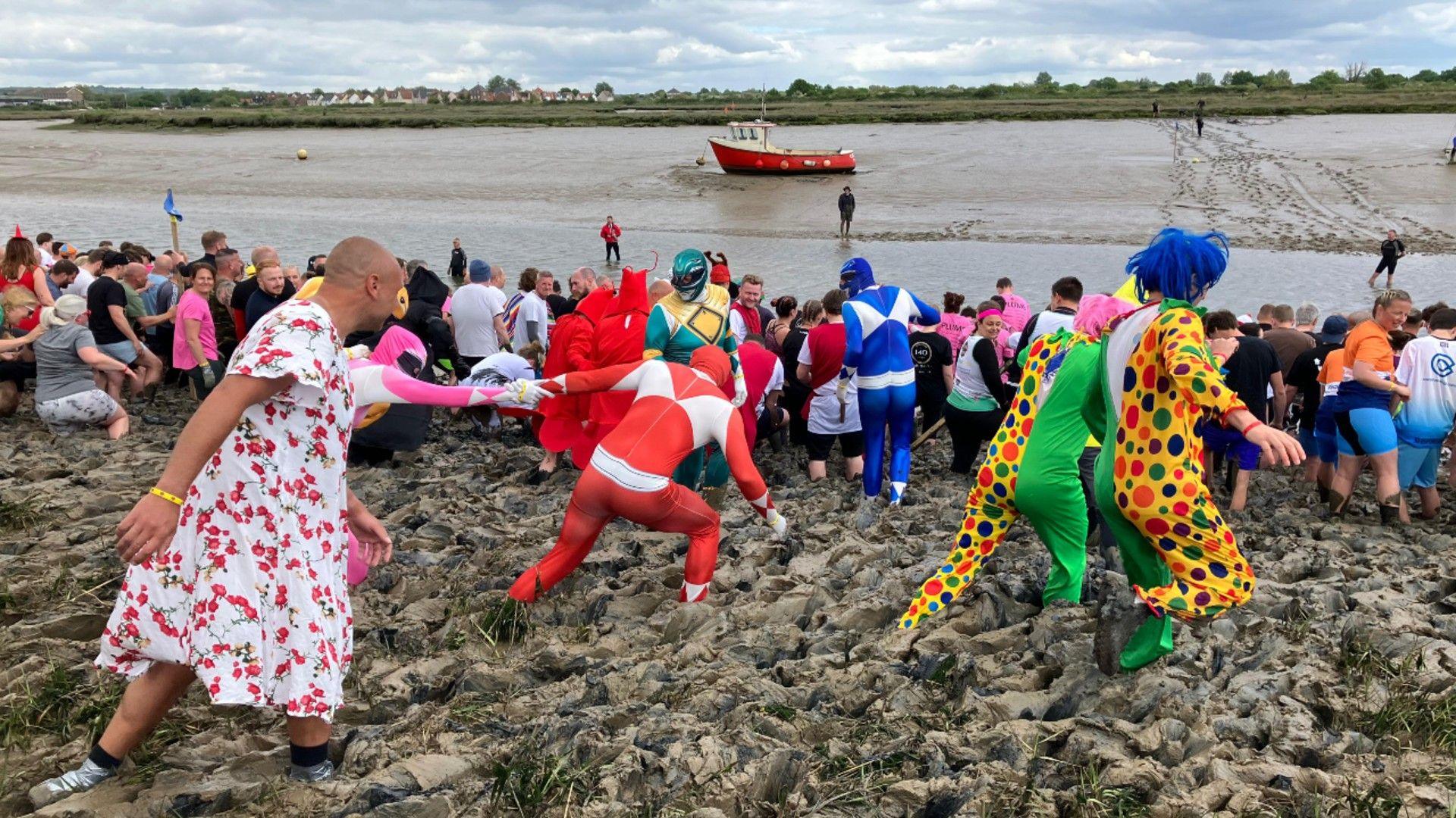 Mud race in Essex