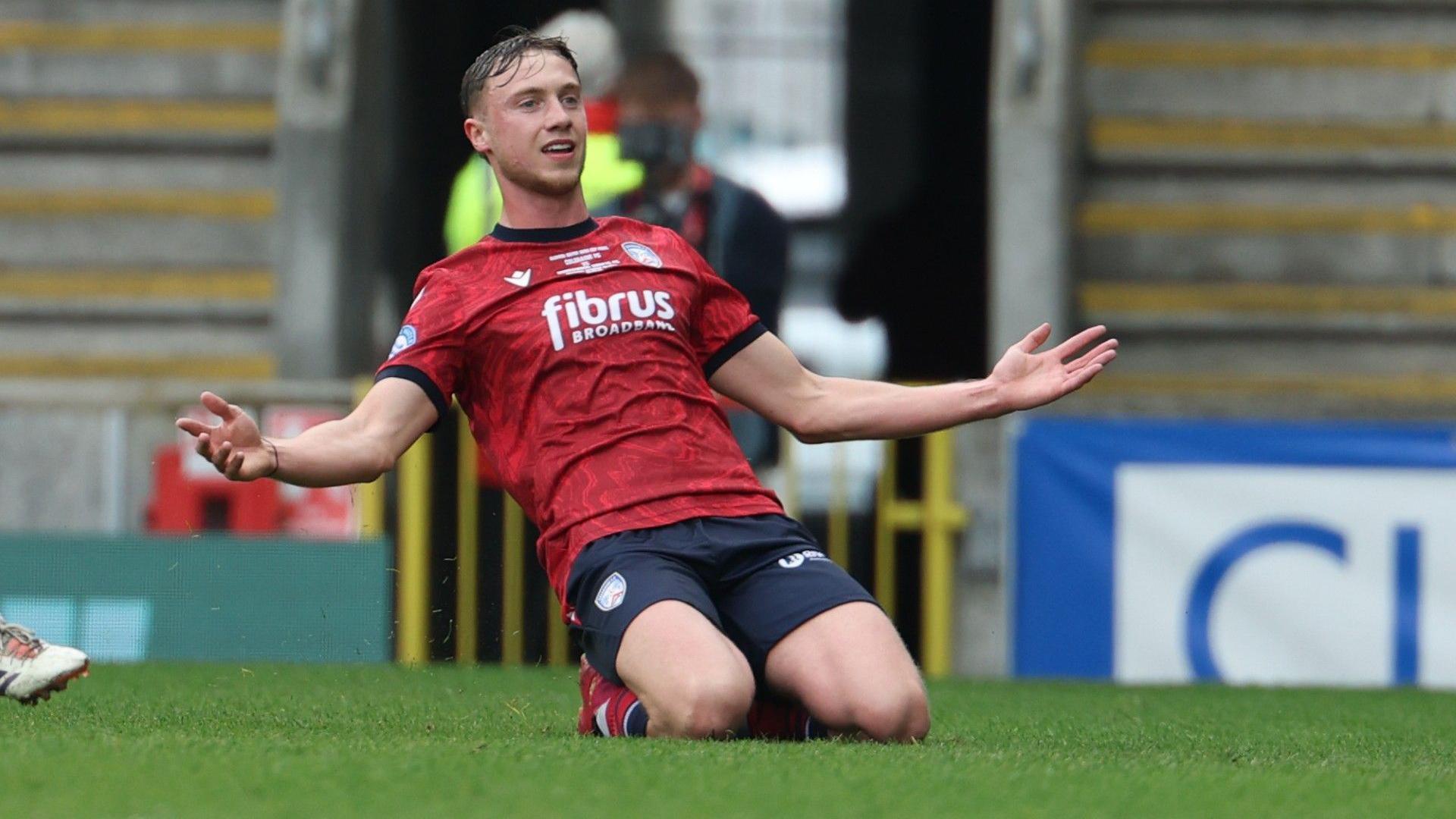 Matthew Shevlin celebrates