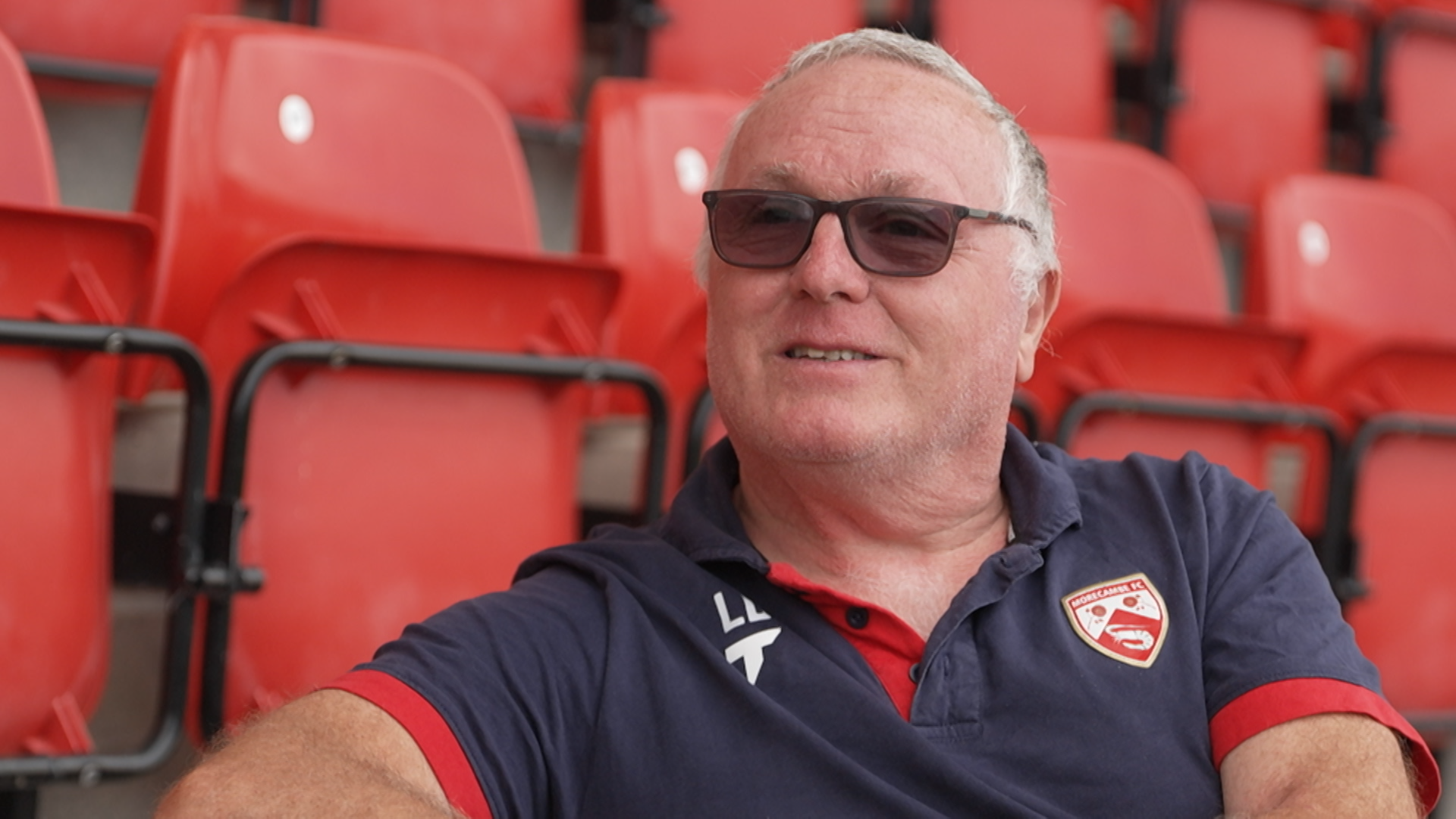 Morecambe kitman les Dewhirst speaks to the BBC