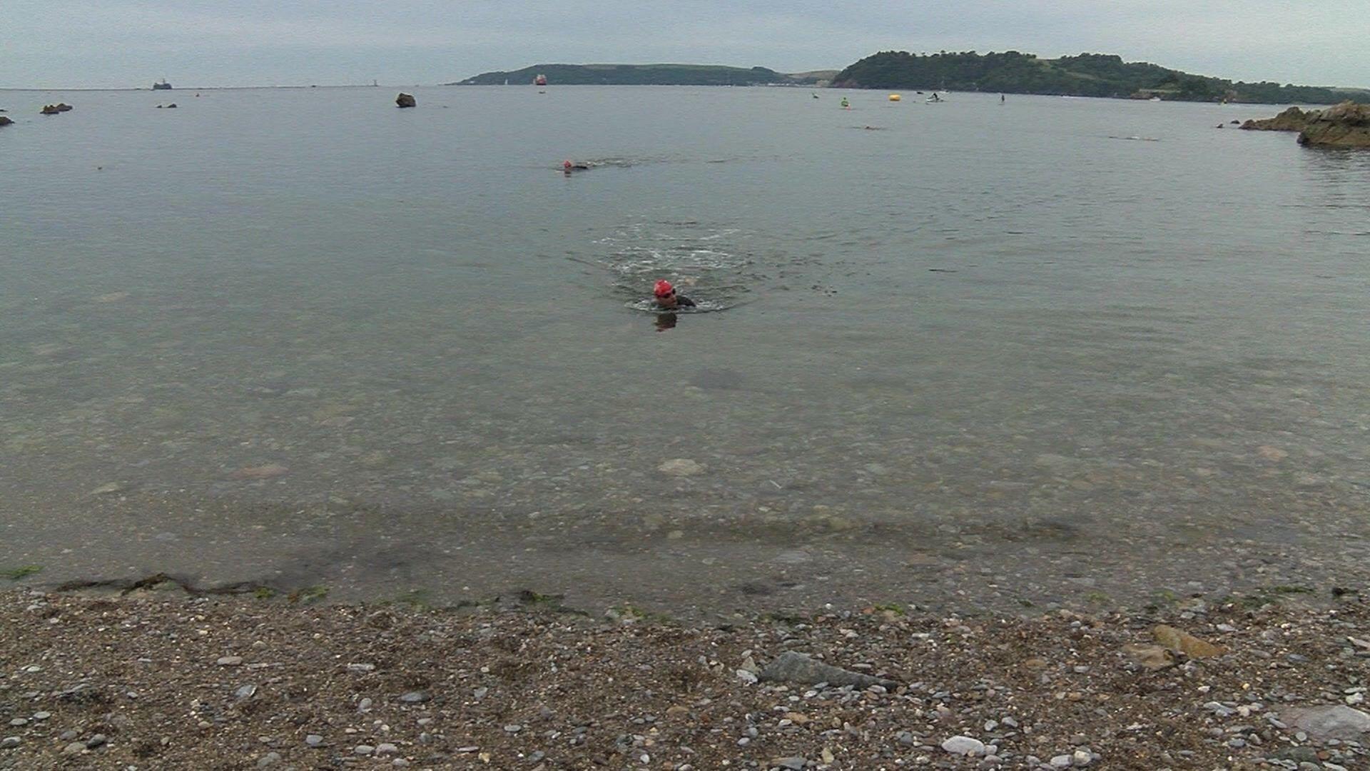 Swimmers in Plymouth