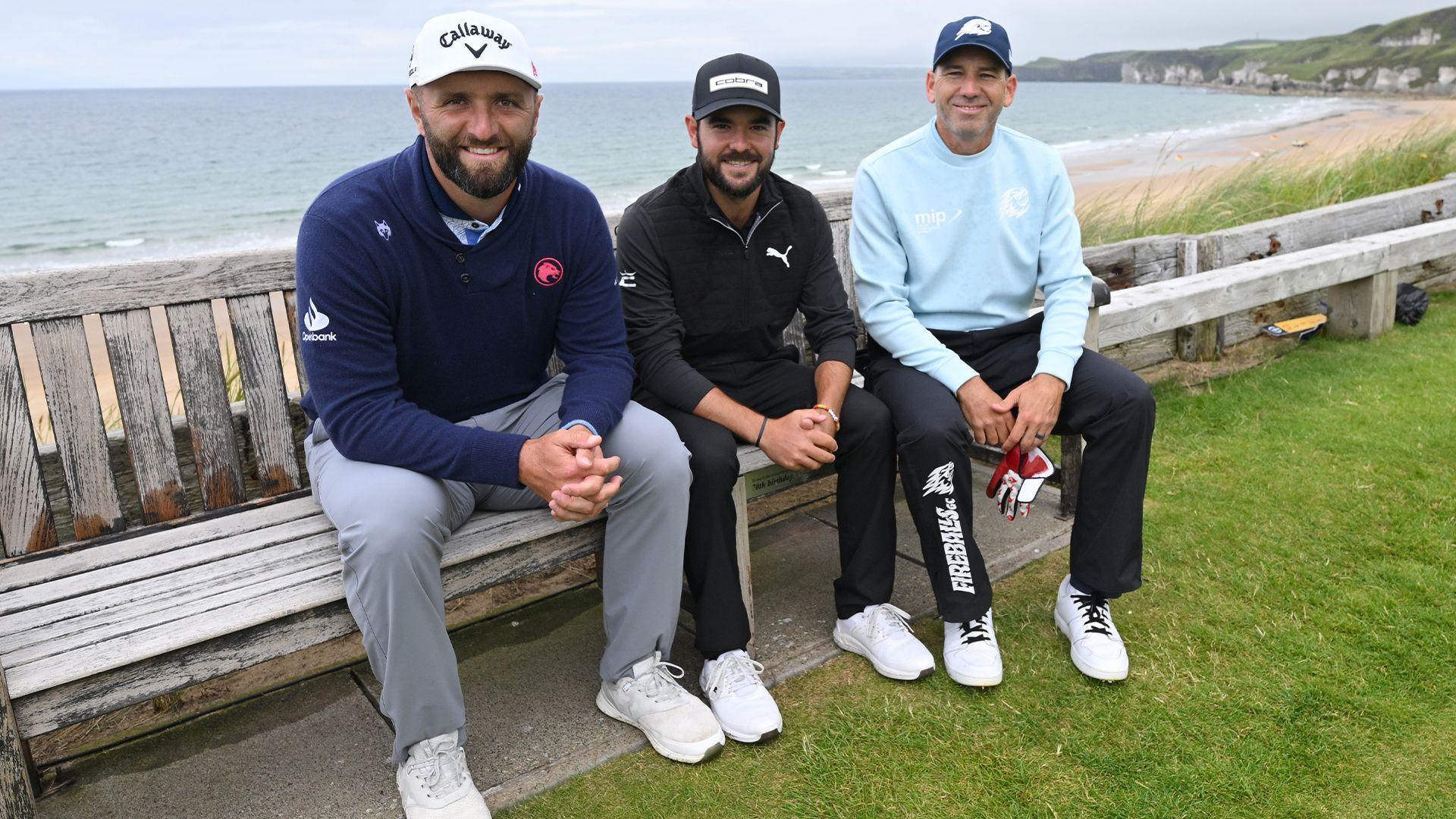 Jon Rahm, Angel Hidalgo and Sergio Garcia connected JimMcDowell's bench