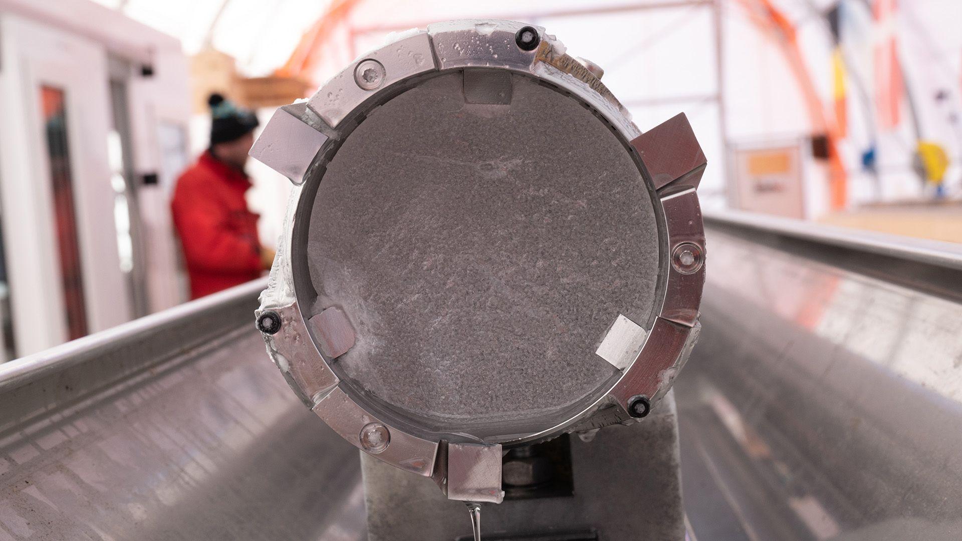 Air and particles formed hundreds of thousands of years ago are trapped in the ice core