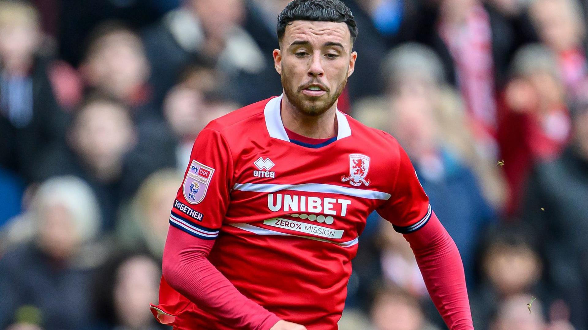 Sam Greenwood in action for Middlesbrough