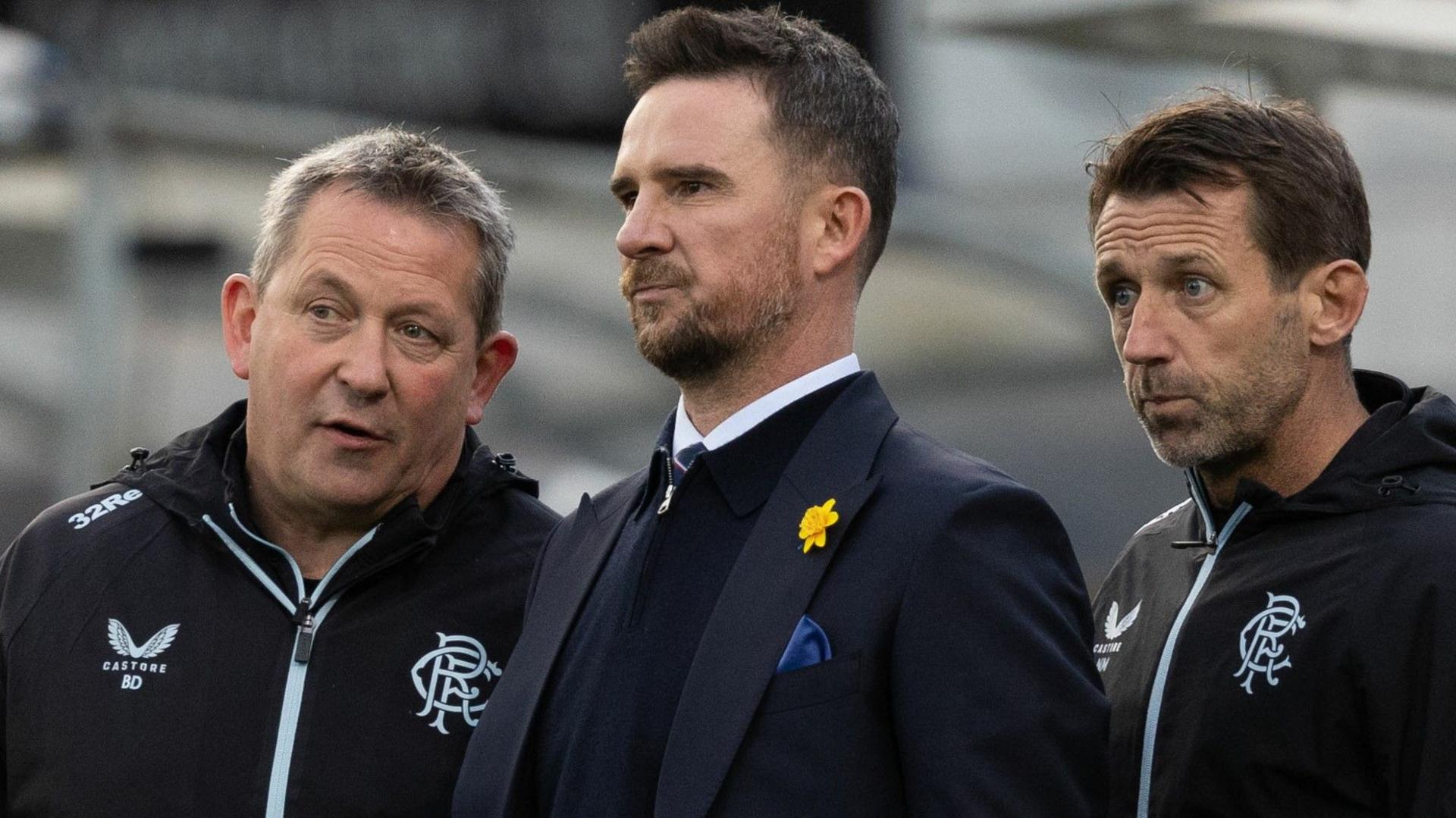 Billy Dodds, Barry Ferguson and Neil McCann