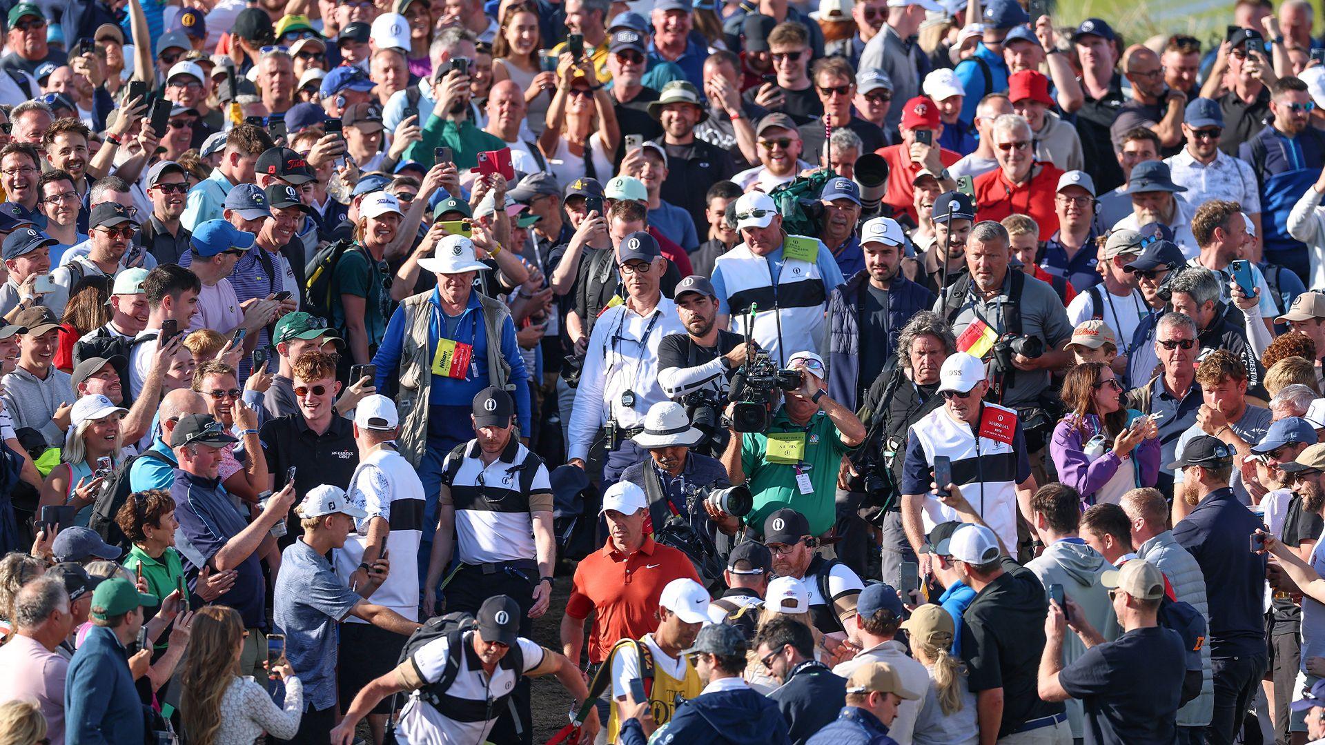 Rory McIlroy in the crowd
