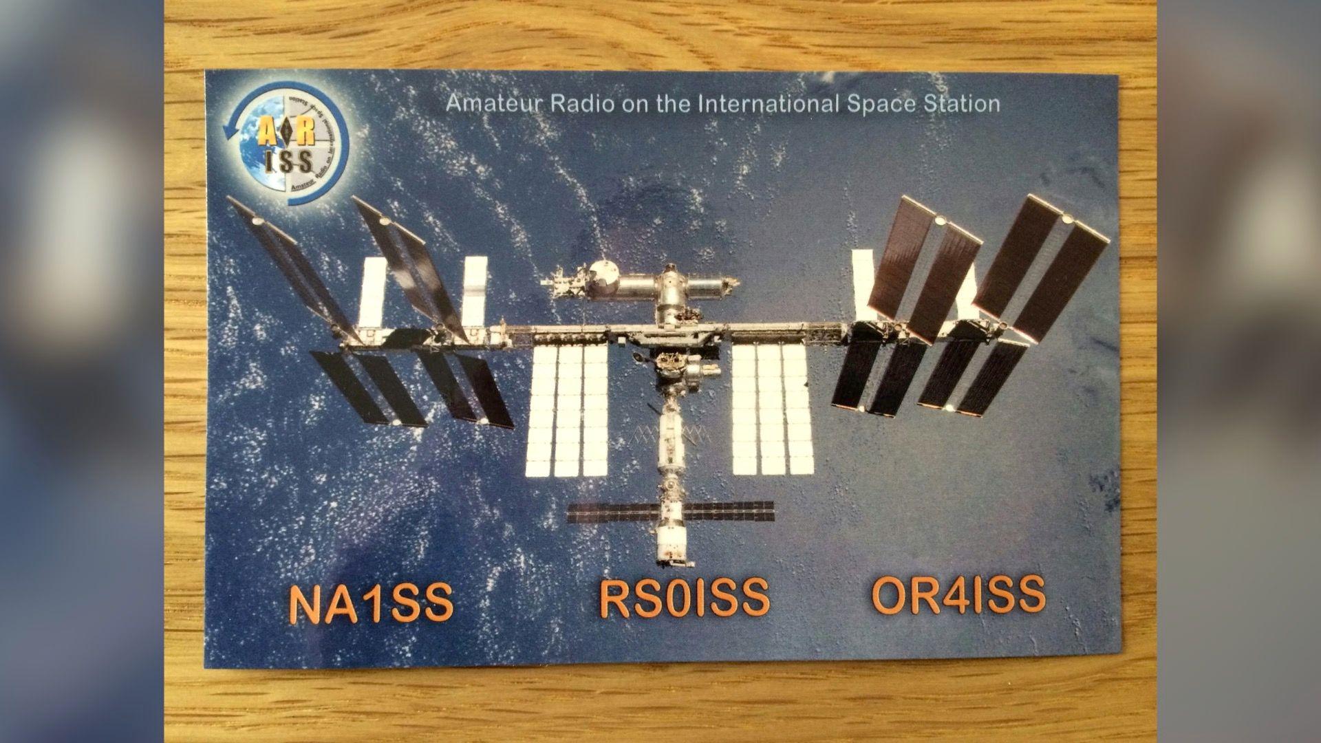 Picture of a special certificate card from NASA