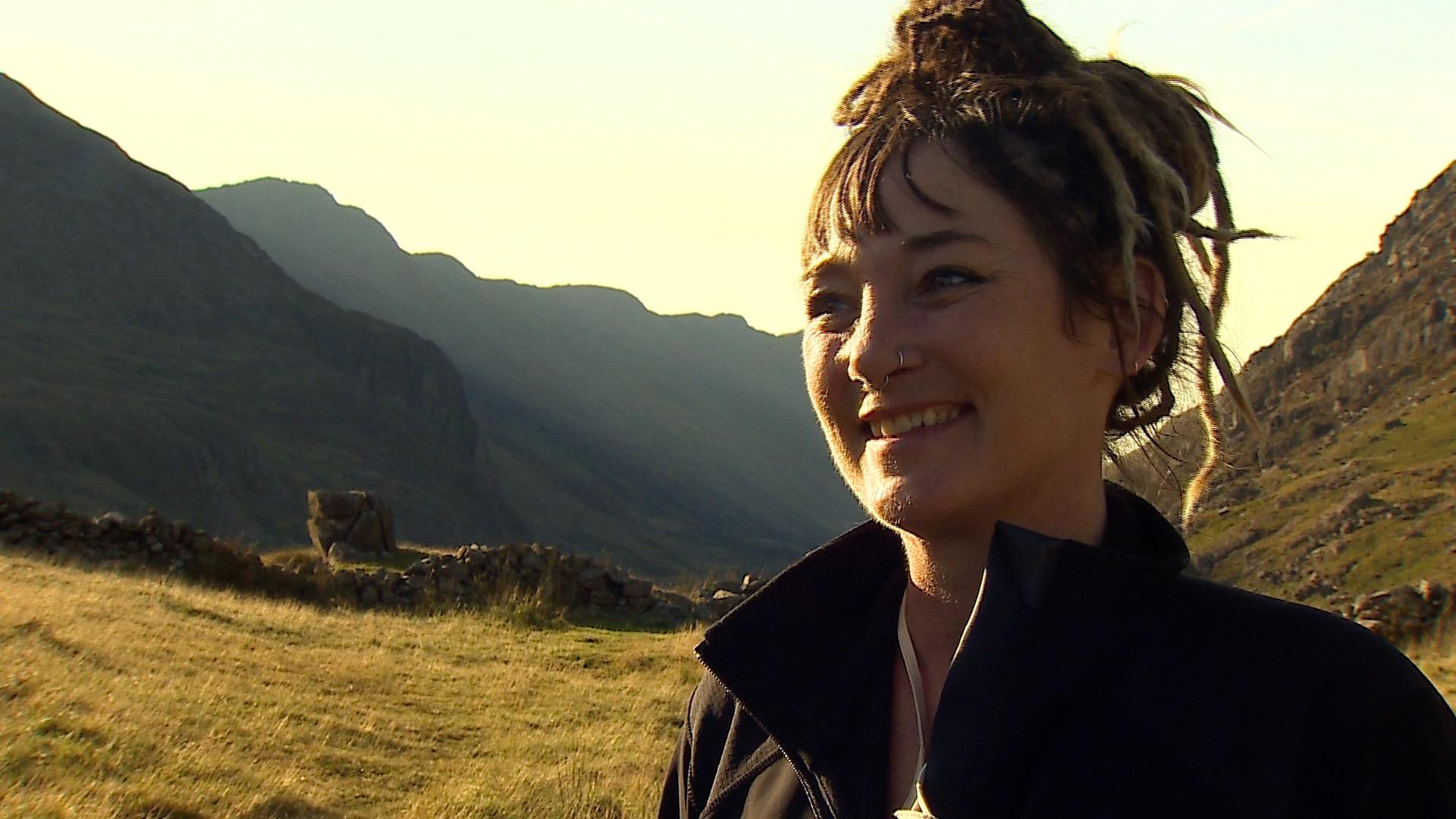 Thomasine Tomkins at Pen-y-Pass, Snowdon