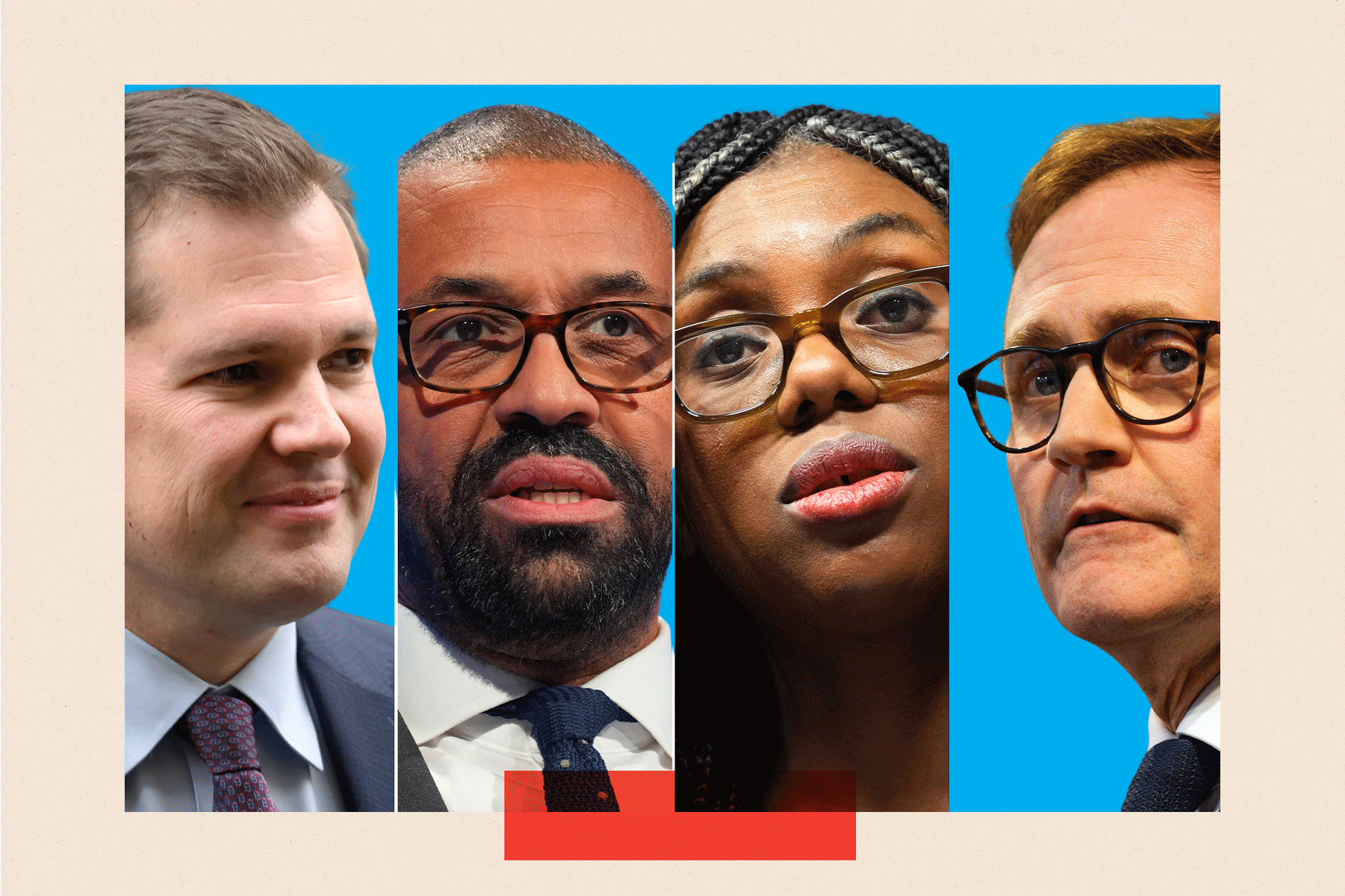 Montage image of Robert Jenrick, James Cleverly, Kemi Badenoch and Tom Tugendhat