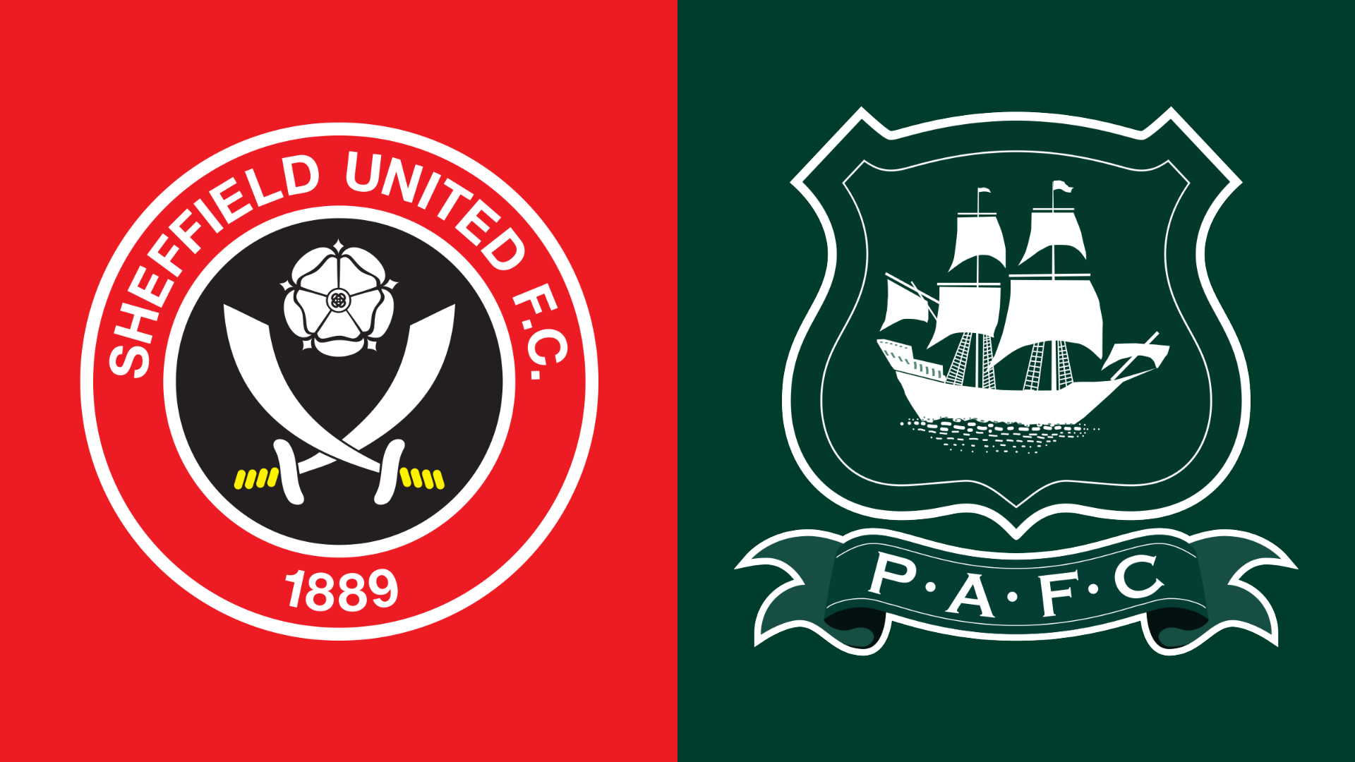 Sheffield United and Plymouth Argyle football club crests