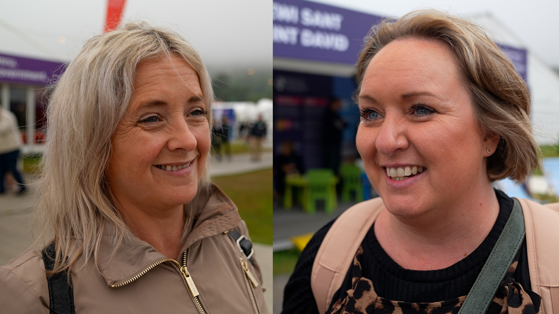 Donna chwith / Eleri dde