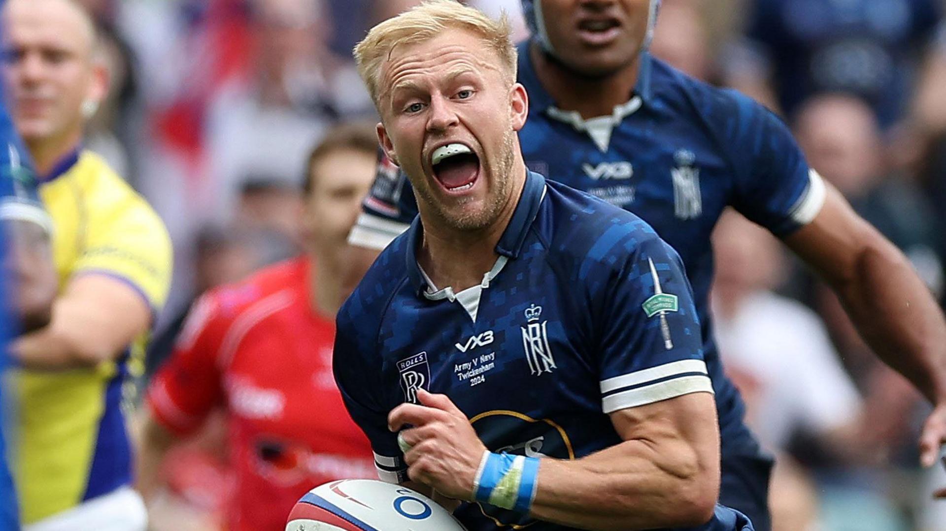 Will Rigelsford in action for the Royal Navy