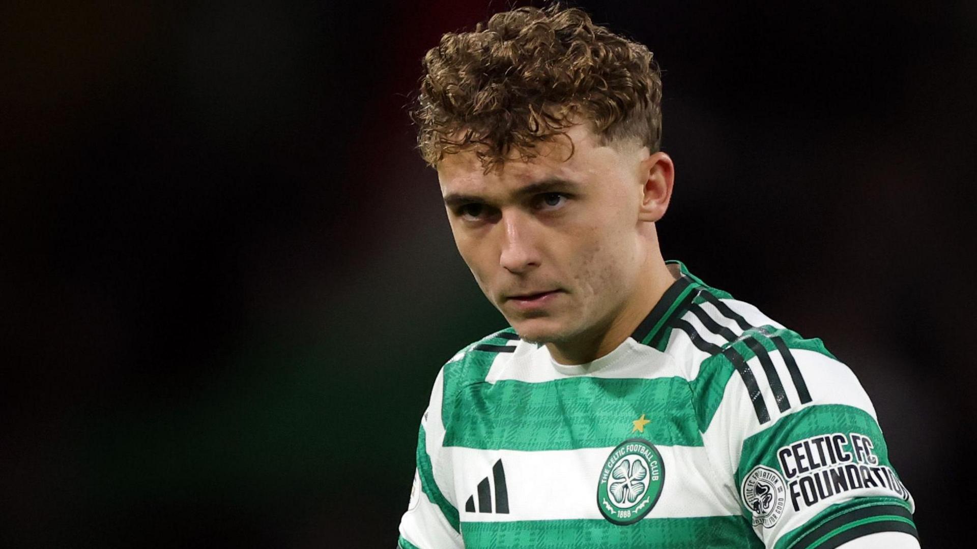 Callum Osmand in action for Celtic