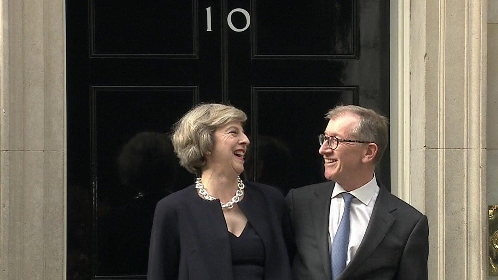 Theresa May and Philip